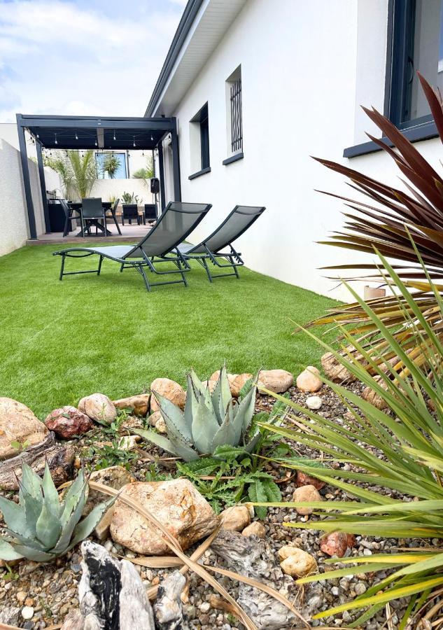 Villa Contemporaine Avec Piscine Chauffee Proche Des Plages Sauvian Exterior foto